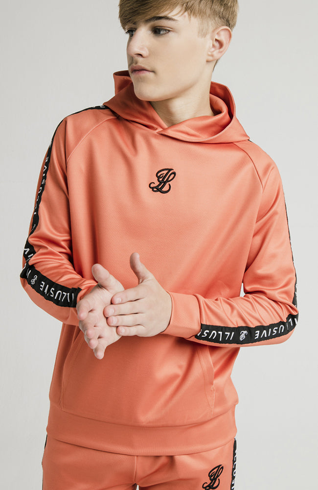 Illusive London Taped Overhead Hoodie - Orange