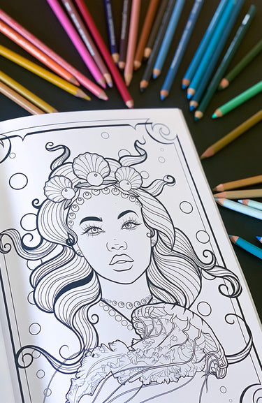 Uncut Diamond Colouring Book - By Cristen Brunner