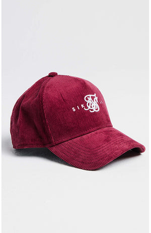 Siksilk Full Cord Trucker - Burgundy