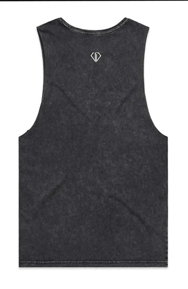 Uncut Diamond Eagle Tank - Acid Grey
