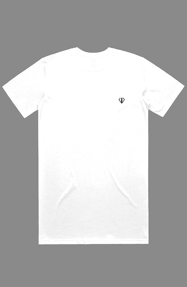 Uncut Diamond Logo Tee - White