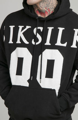 Siksilk Drop Shoulder Hoodie - Black & White