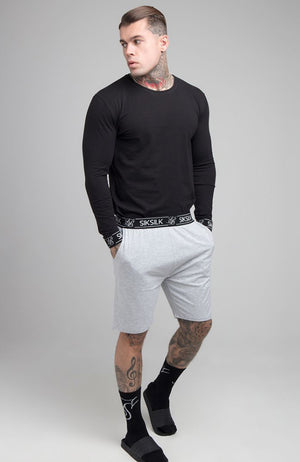 Siksilk Long Sleeve Lounge Tee - Black