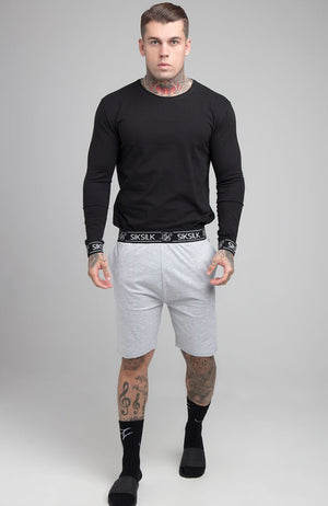 Siksilk Long Sleeve Lounge Tee - Black