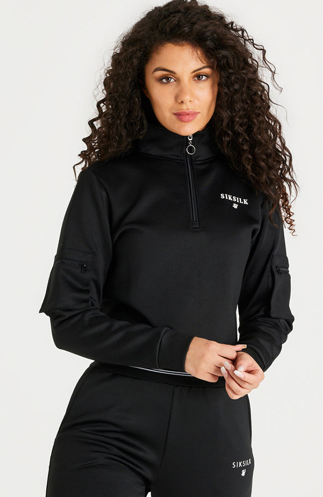 Siksilk Supremacy Cargo Quarter Zip Jumper