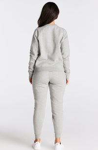Siksilk Womens Crew Sweater - Grey Marl