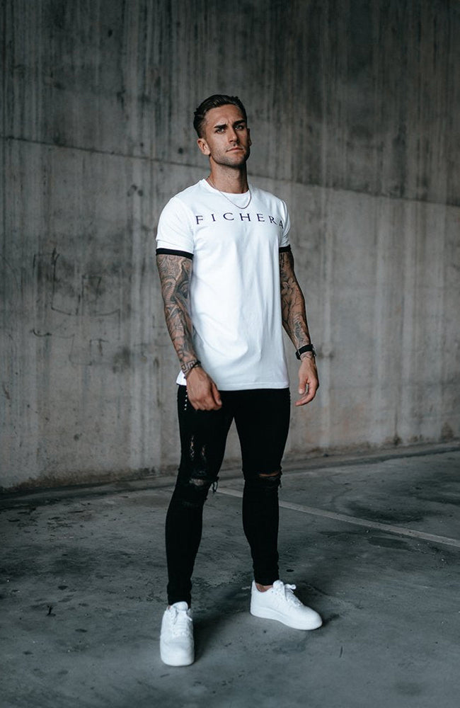 Fichera Luxe Slim Fit T-Shirt - White