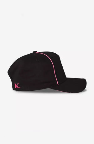 King Apparel Stepney Curved Peak Cap - Black