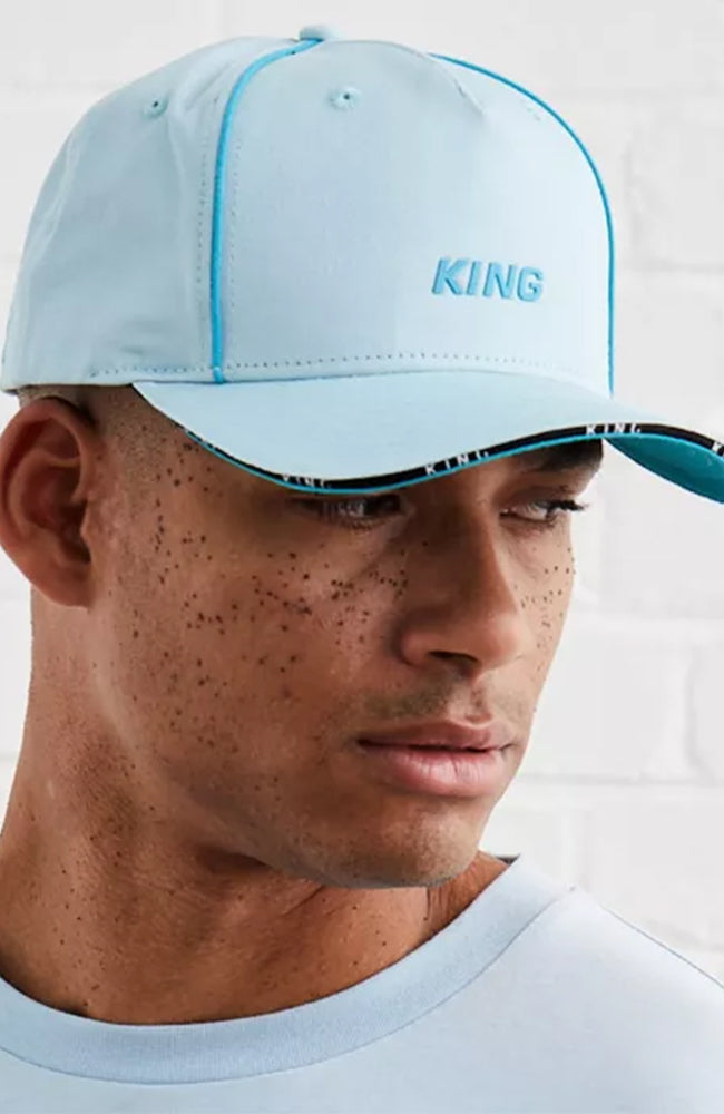 King Apparel Stepney Curved Peak Cap - Sky Blue
