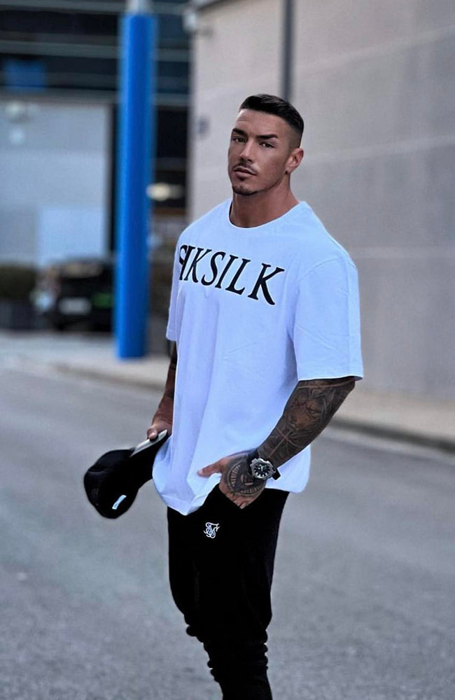 Siksilk Relaxed Fit Tee - White