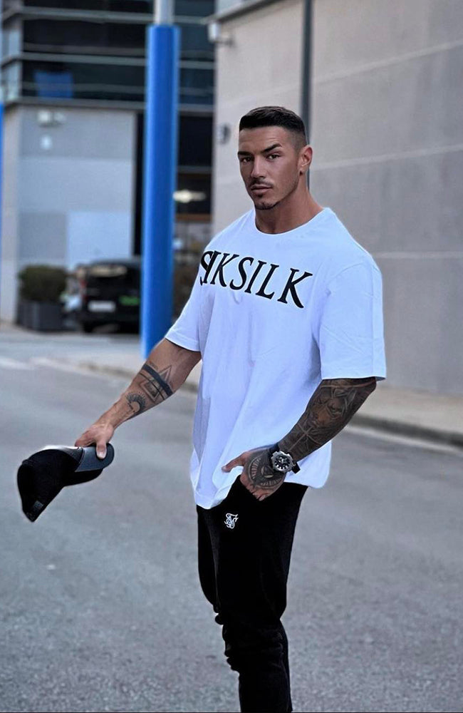 Siksilk Relaxed Fit Tee - White
