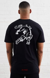 King Apparel Whitechapel Varsity T-Shirt - Black