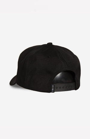 King Apparel Tennyson Curved Peak - Black