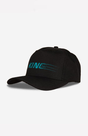 King Apparel Tennyson Curved Peak - Black